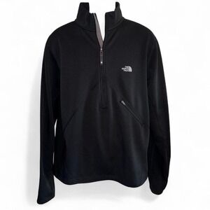 THE NORTH‎ FACE FLIGHT SERIES BLACK HALF ZIP PULLOVER SHIRT MENS LARGE